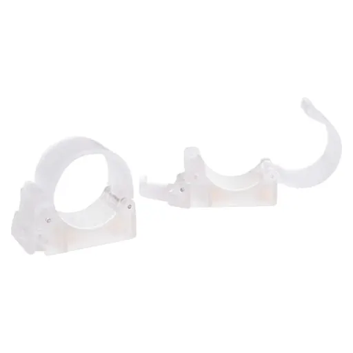 Nanlite PavoTube Transparent Polycarbonate Clip with Two 1/4"-20 Receivers
