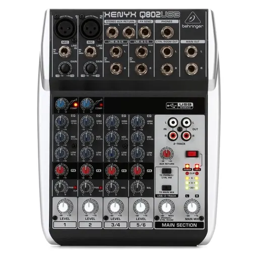 Behringer Xenyx Q802USB Mixer with USB