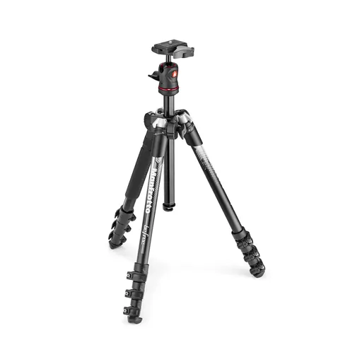 Manfrotto MKBFRA4GY-BH BeFree Color Aluminium Travel Tripod Kit, Grey
