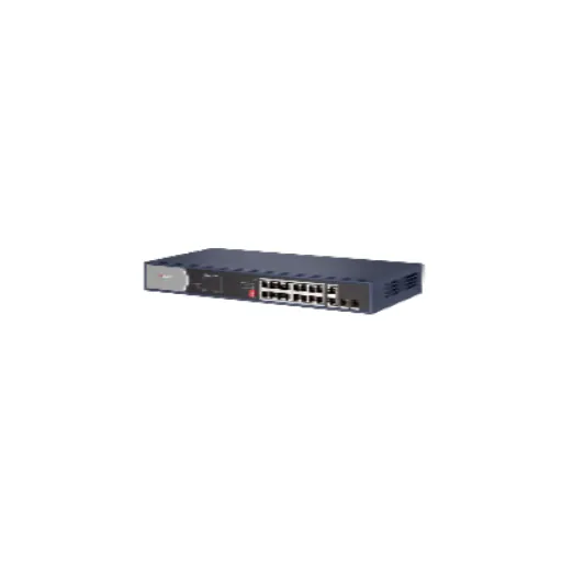 Hikvision DS-3E0520HP-E — L2, Unmanaged, 16 Gigabit RJ45 PoE ports, 2 Gigabit RJ45, 2 Gigabit SFP uplink ports, 802.3af/at/bt, port 1-4 support Hi