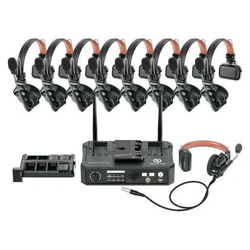 Hollyland Solidcom C1 Pro-Hub8S ENC 9-Person Full-Duplex Wireless Intercom System with Hub (1.9 GHz)