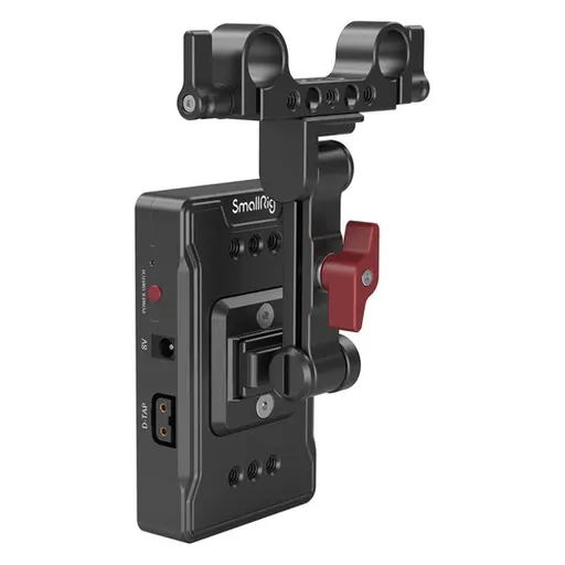 Smallrig V-Mount Battery Adapter Plate with Dual-Rod Clamp and Extension Arm
