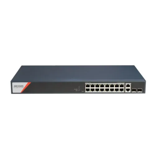 Hikvision DS-3E1520HP-SI-16P2T2F — 16 GE POE, 2GE RJ45, 2 GE SFP, 230W, HPP L2, Smart Managed, 16 Gigabit PoE ports, 2 Gigabit RJ45, 2 Gigabit SFP ports, 8