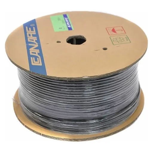 Canare L-5.5CUHD 75 Ohm Coaxial Cable for 12G-SDI (Black, 656'/200m)