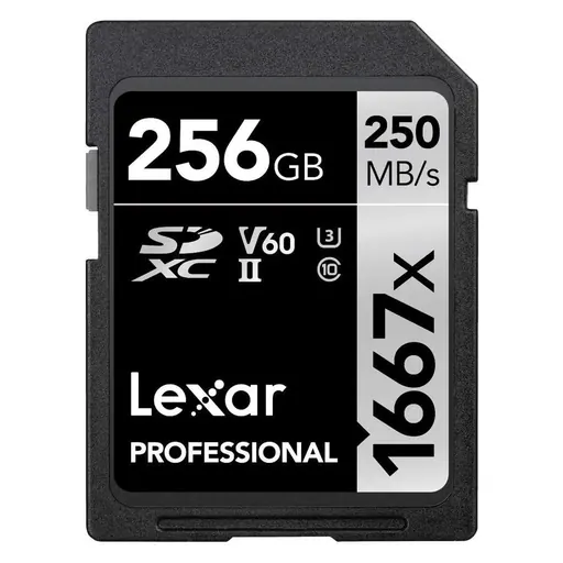 Lexar 256GB Professional 1667x UHS-II SDXC Memory Card