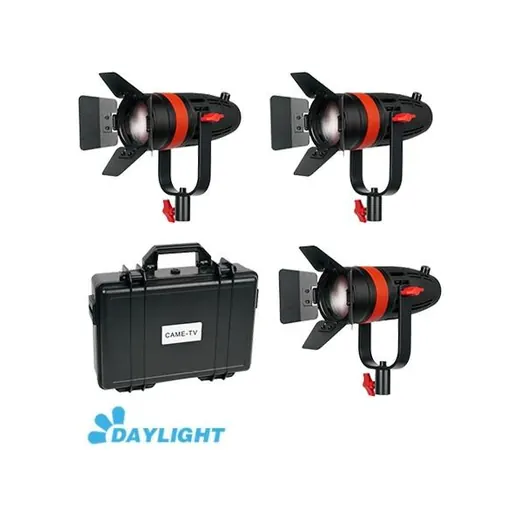Came-Tv Boltzen 55w Fresnel Focusable LED Daylight 3-pcs Kit