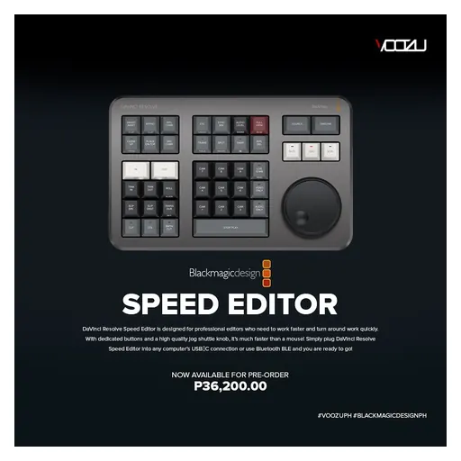 Blackmagic Design DaVinci Resolve Speed Editor with Studio Software