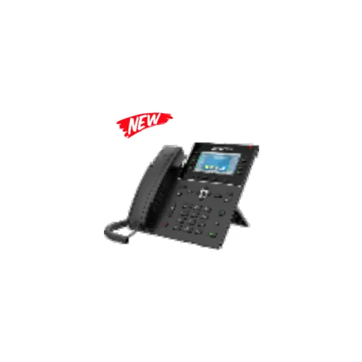 Hikvision DS-KP8000-HE1 — 2.8“ Screen SIP Phone, display resolution: 320 x 240; video and audio intercom, 6 SIP Lines;37 physical keys; 2 10/100Mb