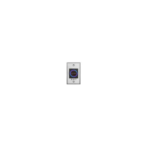 Hikvision DS-K7P07 — · Touchless exit button · Stainless steel panel · LED indicator status: Green/blue LED indicates working/standby · Dimen