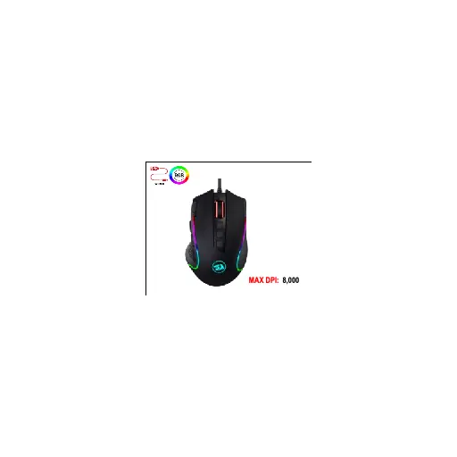 Redragon PREDATOR (BLACK) RD (M612-RGB) — •Adjustable (DPI preset level 500 / 1000 / 2000 / 3000 / 4000 up