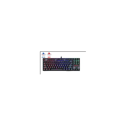 Redragon KUMARA (BLACK) RD (K552RGB-2) 87 KEYS 80% LAYOUT DESIGN — •Compact TKL Layout