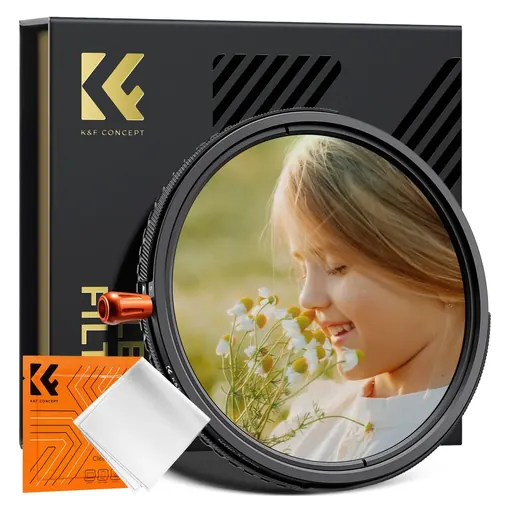 K&F Concept 82mm Variable ND2-32 (1-5 Stops) & Circular Polarizing Filter CPL & Black Mist 14 3 in 1 HD Lens Filter with 28 Multi-Coated for Camera Lenses Nano-Xcel Series