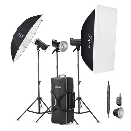 Godox SK400II-D Studio Flash Monolight (3-Light Kit)
