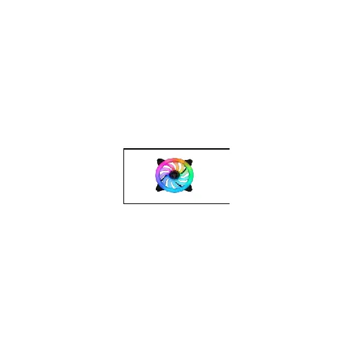 Coolman 12CM SINGLE FAN (RAINBOW LED) — • Fan Size: 12cm