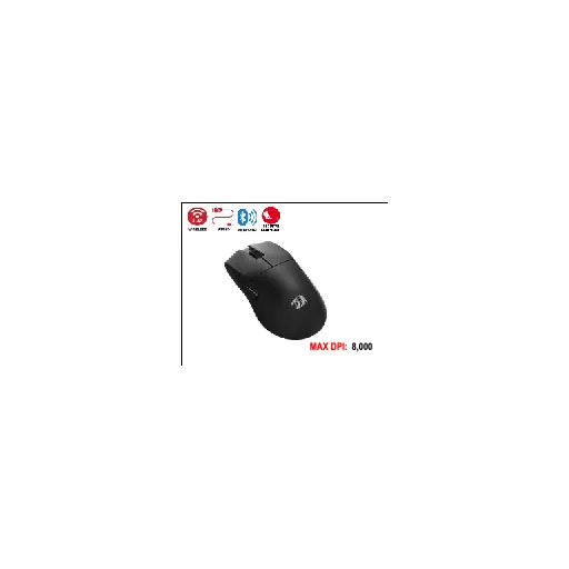 Redragon KING LITE (BLACK) RD (M916-LIT-1K) — •Adjustable (DPI 1200 up to 8,000)