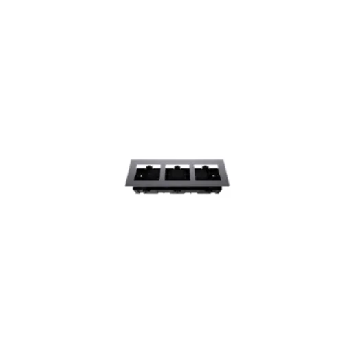Hikvision DS-KD-ACF3/Plastic — 3 module accessories , used for Flush mounting , includes a plastic flush mouting box for 3 module, a aluminum front pan