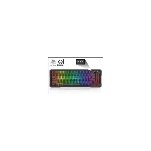 Redragon BEHEMOTH PRO (BLACK) RD (K724RGB-PRO) 81 KEYS 75% LAYOUT DESIGN — •Compact 75% Layout (function row + navigation cluster)
