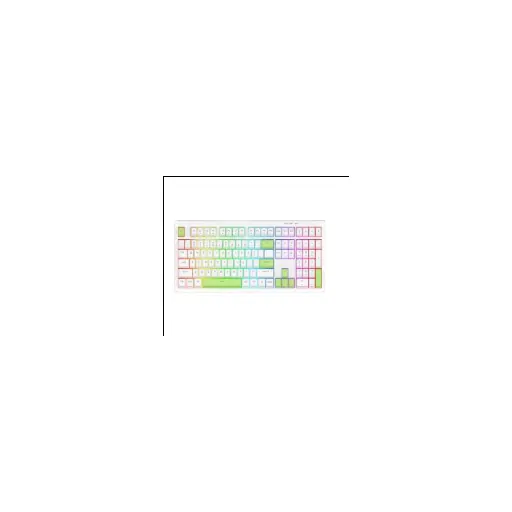 Redragon CRUX (WHITE+GREEN) RD (K518-RGB-WG) 108 KEYS 100% LAYOUT DESIGN — •Connection mode: Wired via USB Type-C (USB 2.0)