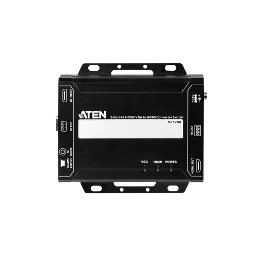 ATEN VC1280 2-Port 4K HDMI/VGA to HDMI Converter Switch