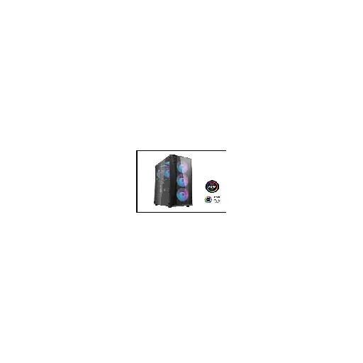 Darkflash DK352 PLUS (BLACK WITH 4PCS ARGB FANS) — • Case Size : 390*200*450 • Radiator System