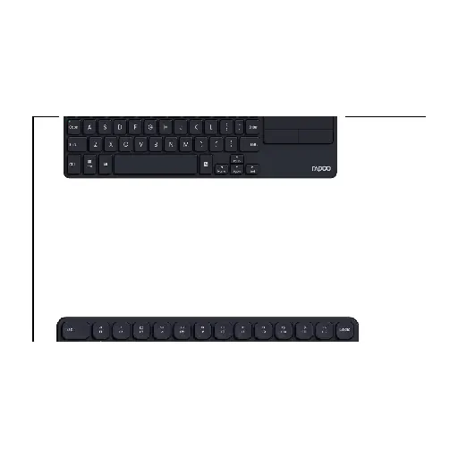 Rapoo E900T One-year warranty — Wireless Touch Keyboard