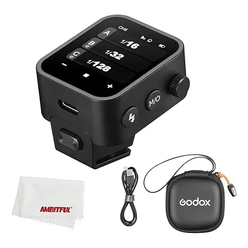 Godox X3 TTL Wireless Flash Trigger for Sony and Fuji ,2.4GHz Wireless System,High-Definition LED Screen,Built-in Lithium Battery for Sony and Fuji