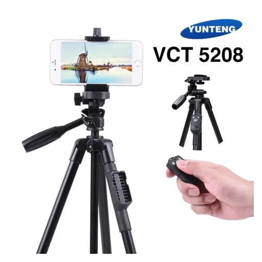 Yunteng Tripod VCT-5208 with Bluetooth Remote Shutter