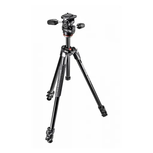 Manfrotto MK290XTA3-3W 290 Xtra Aluminium 3-Section Tripod with Head