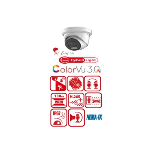 Hikvision DS-2CD2347G3-LIS2UY/SL — 4MP Dome IP CCTV Camera