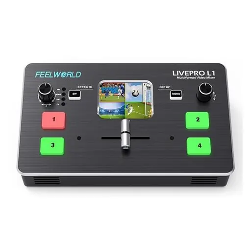 Feelworld LIVEPRO L1 MULTI CAMERA VIDEO MIXER SWITCHER 4 HDMI INPUT USB3.0 PRODUCTION LIVE STREAMING