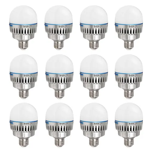 Nanlite PavoBulb 10C Bi-Color RGBWW LED Bulb (12-Light Kit)