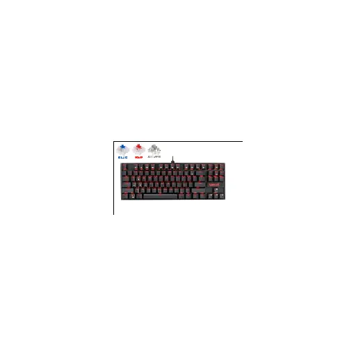 Redragon KUMARA SINGLE LED (BLACK) RD (K552-2) 87 KEYS 80% LAYOUT DESIGN — •Compact TKL Layout