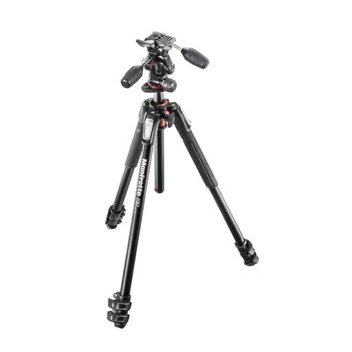 Manfrotto MK190XPRO3-3W, 190 Aluminium 3-section Tripod with Head