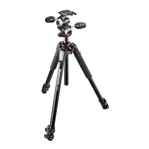 Manfrotto MK055XPRO3-3W, 055 Aluminum 3-Section Tripod Kit with 3-Way Head