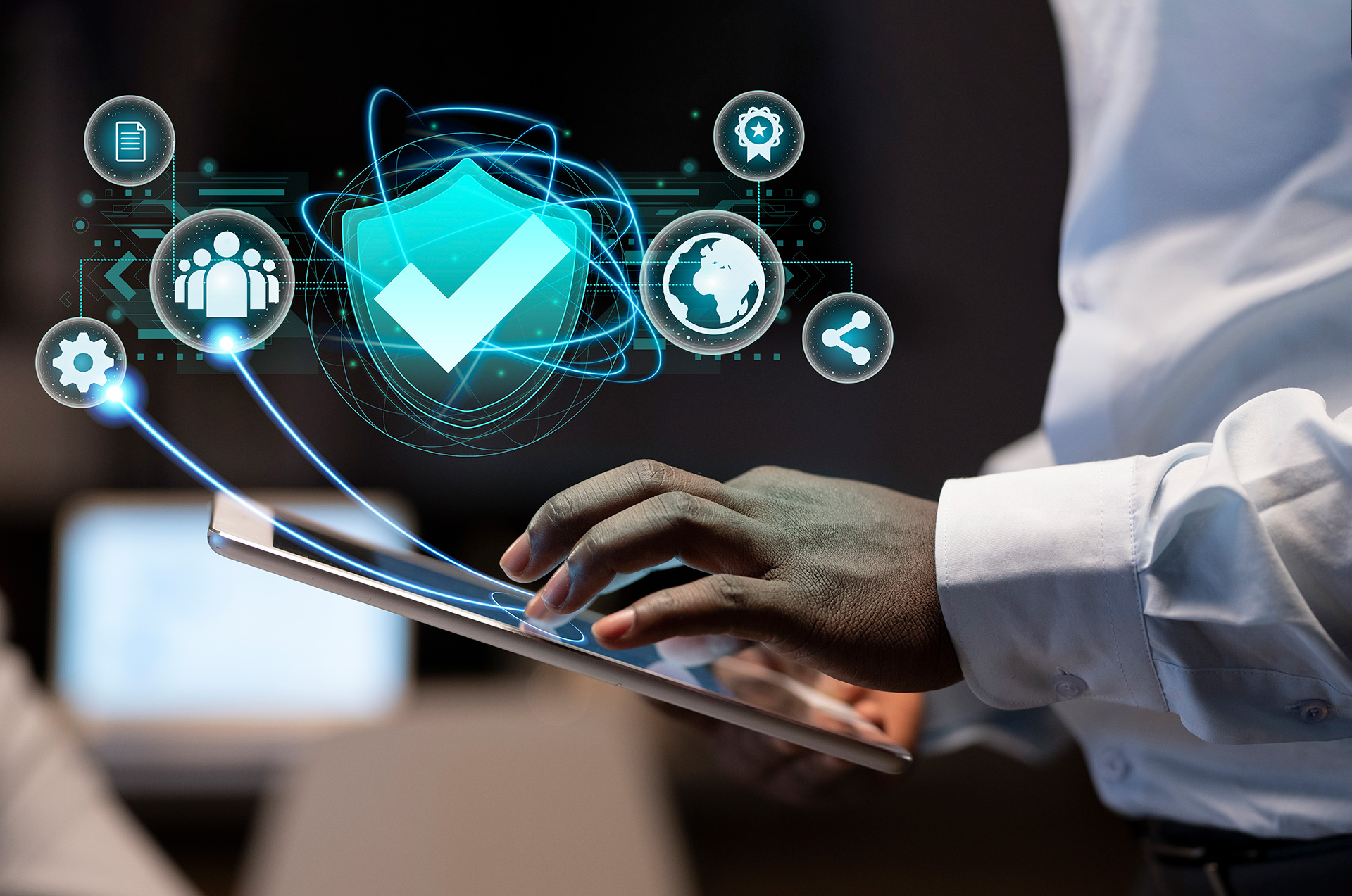Cybersecurity monitoring and protection interface